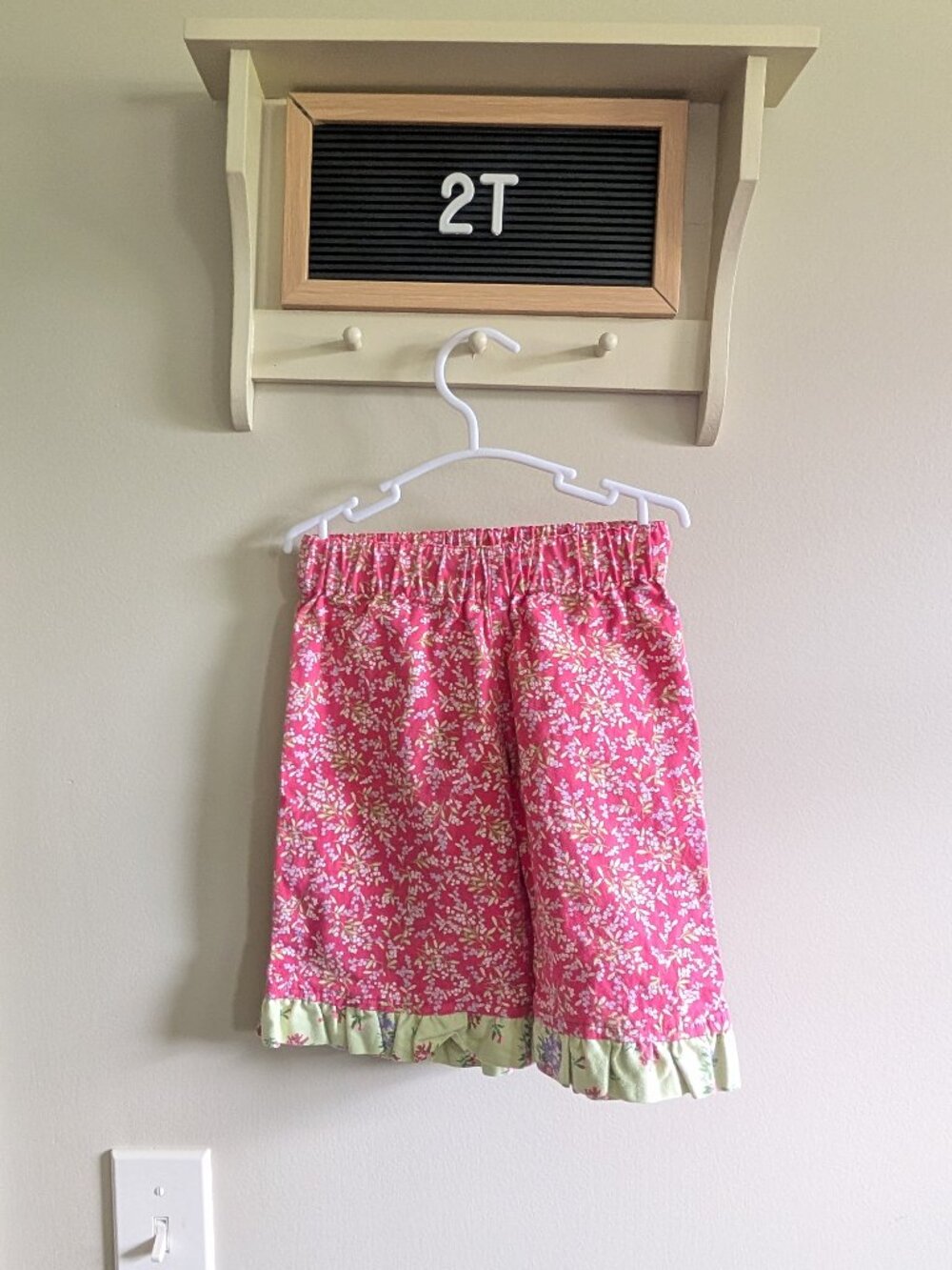 Hanna Andersson Floral Ruffle Capris 80